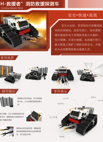 火灾救援探测车