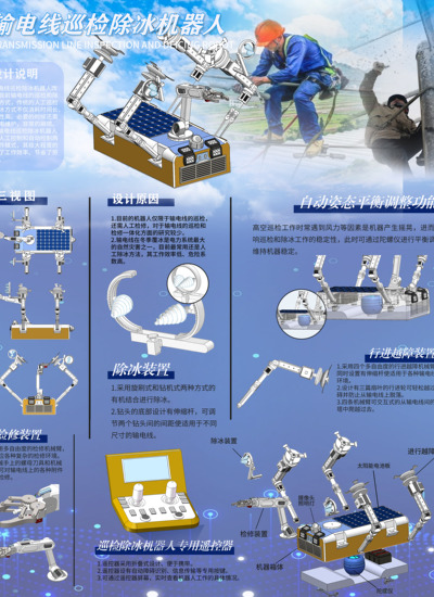 输电线巡检除冰机器人
