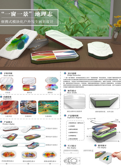 《“一窗一景”地理志》画具