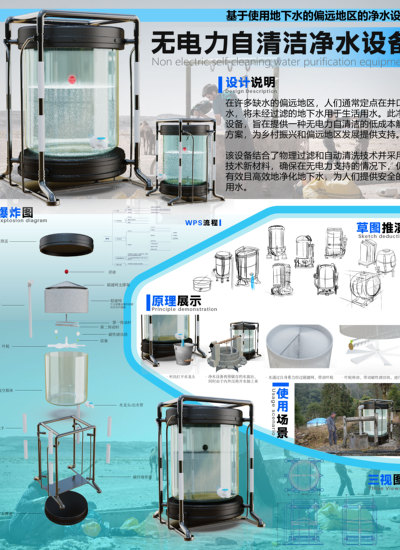 无电力自清洁净水设备