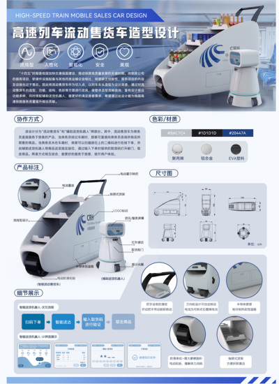 《高速列车流动售货车造型设计》