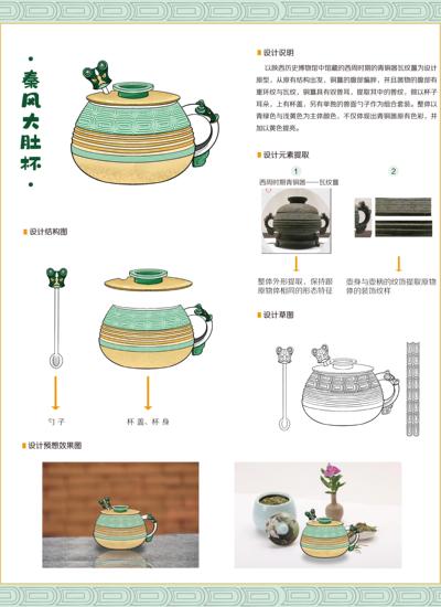 秦风大肚杯创意产品设计