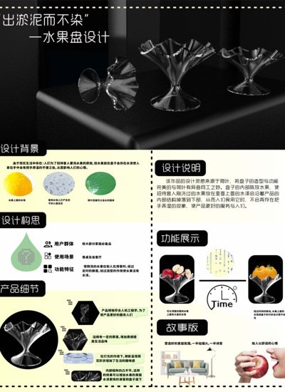 “出淤泥而不染”-屏风设计