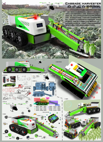 基于乡村振兴背景下的白菜收割机创新设计
