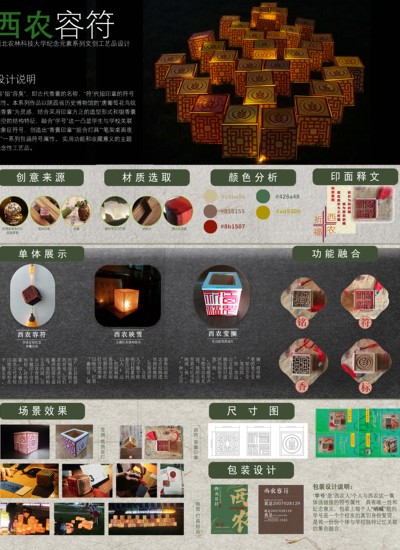 西农容符——系列工艺品设计