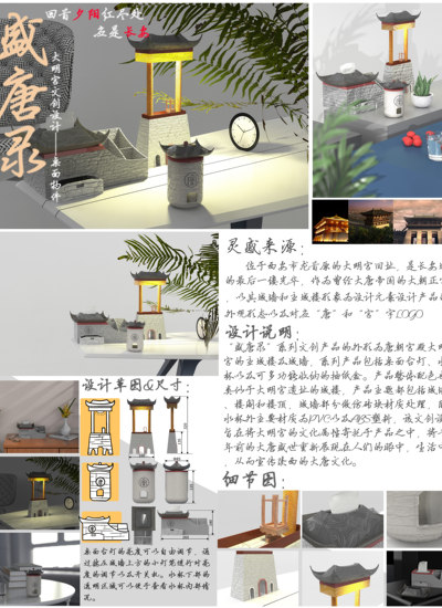 “盛唐录”大明宫文创产品设计