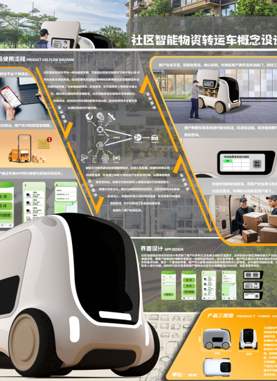 社区智能物资转运车概念设计