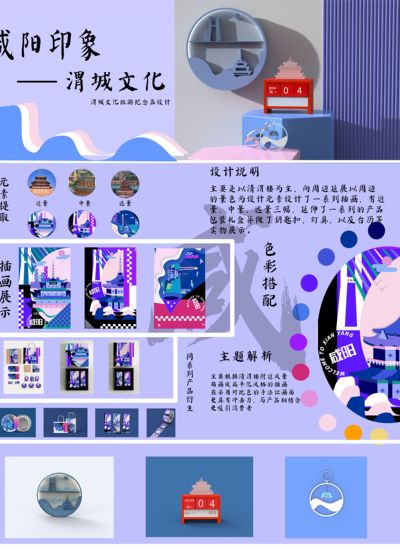 渭城文化旅游纪念品设计