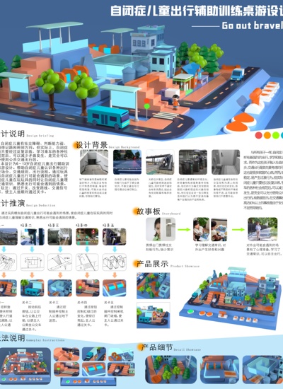 自闭症儿童出行辅助训练桌游设计