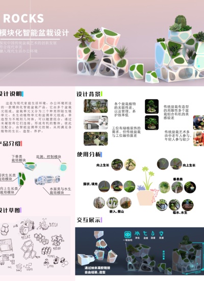 ROCKS-模块化智能盆栽设计
