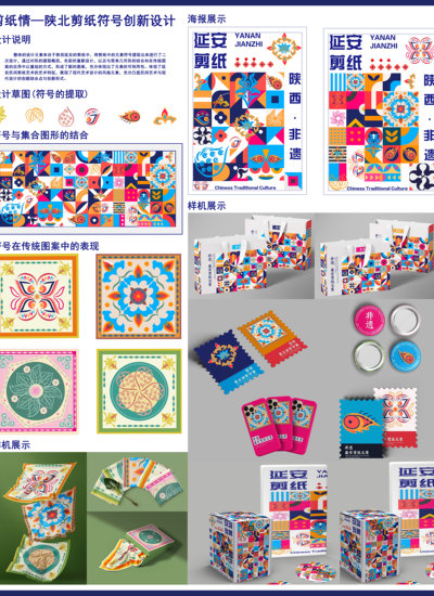 《陕北情—陕北剪纸符号创新设计》
