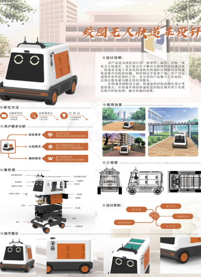 校园无人快递车设计