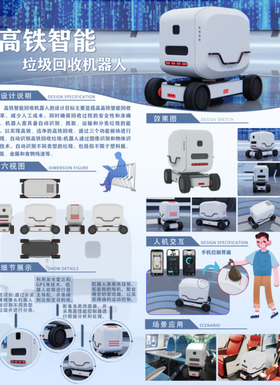 基于高铁智行垃圾回收机器人设计