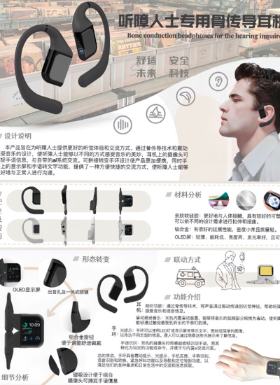 听障人士专用骨传导耳机
