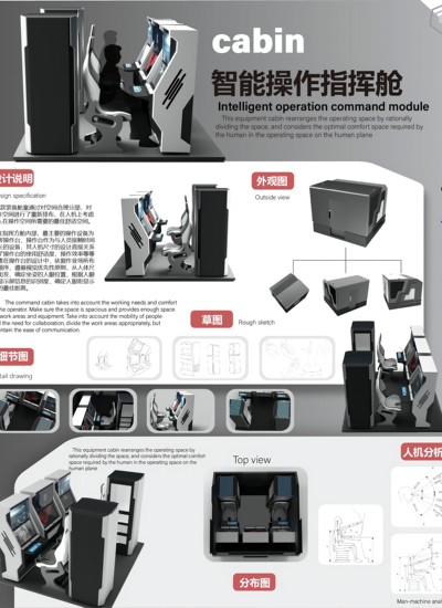 《智能作战操作指挥舱设计》