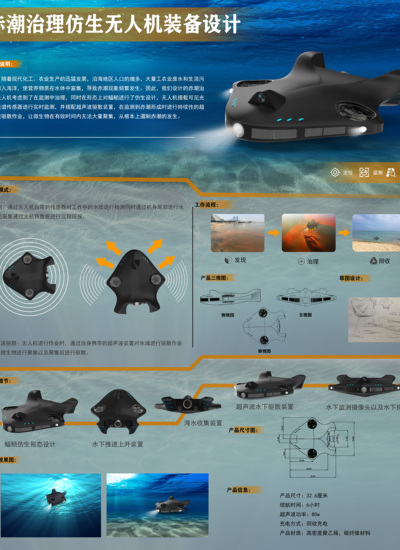 赤潮治理仿生无人机装备设计