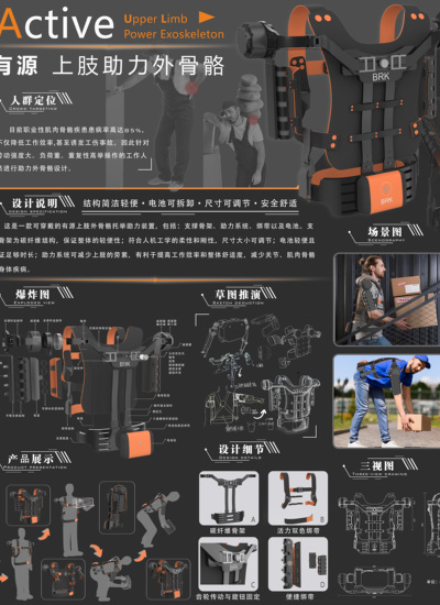 有源上肢助力外骨骼