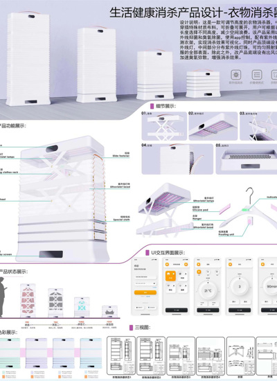 生活健康消杀产品设计-衣物消杀器