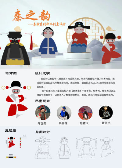 秦之韵——秦腔系列积木创意设计