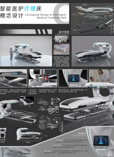 智能医护疗理床概念设计