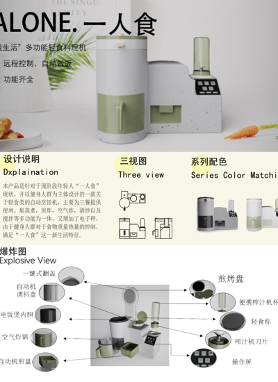 ALONE.一人食——“轻生活”多功能轻食料理机