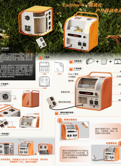 Endless——模块化户外移动电源