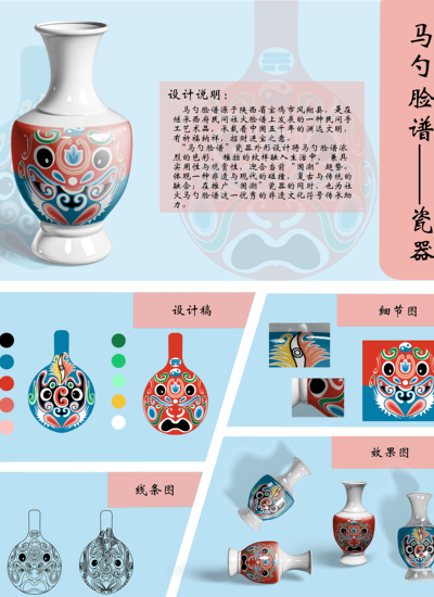 马勺脸谱——瓷器