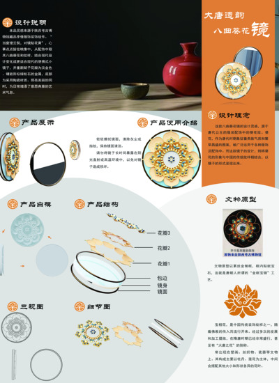 大唐遗韵——八曲葵花镜设计