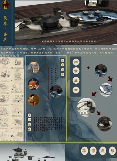 秦韵.茯茶.茶具