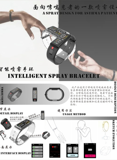 面向哮喘患者的一款喷雾设计——智能喷雾手环