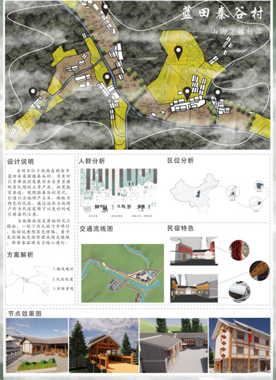 蓝田秦谷村乡村振兴