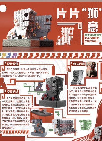 片片“狮”意-陕北民俗博物馆炕头石狮形象文创产品设计