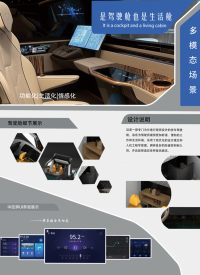 智能卡车概念驾驶舱设计