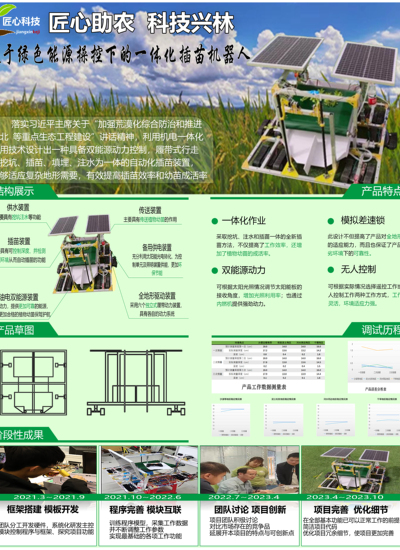 匠心助农 科技兴林——基于绿色能源操控下的一体化插苗机器人
