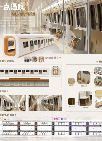 一点温度——残疾人地铁车厢设计