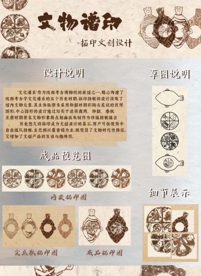 文物谱印——陕西考古博物院系列拓印文创设计