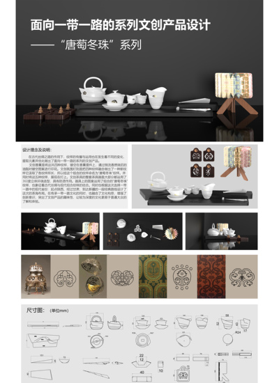 面向一带一路的系列文创产品设计—唐萄冬珠茶具设计