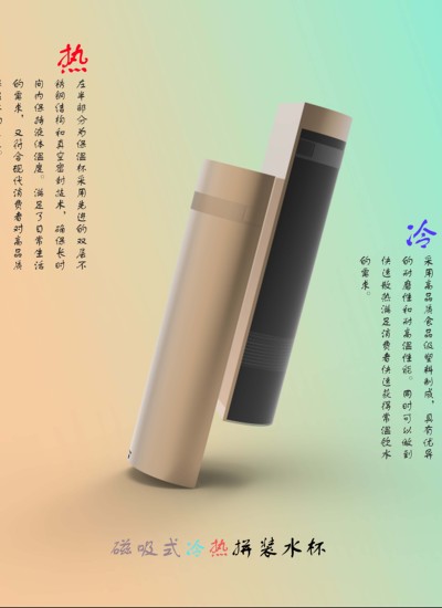 冷热拼装水杯
