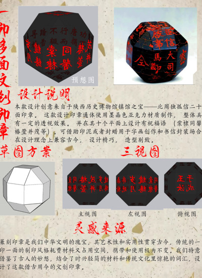 一印多面文创印章