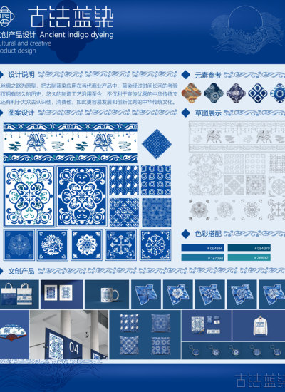 文创一古法蓝染