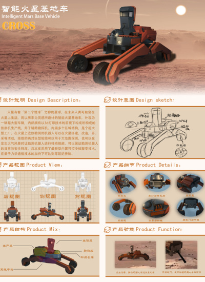 智能火星基地车