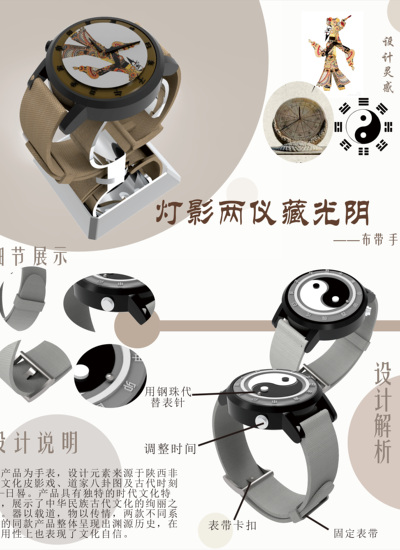 灯影两仪藏光阴-布带手表