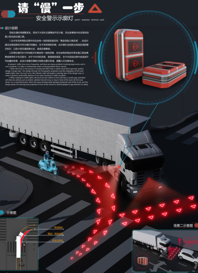 大型车辆警示灯设计