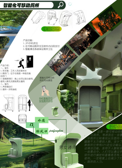 智能化可移动厕所