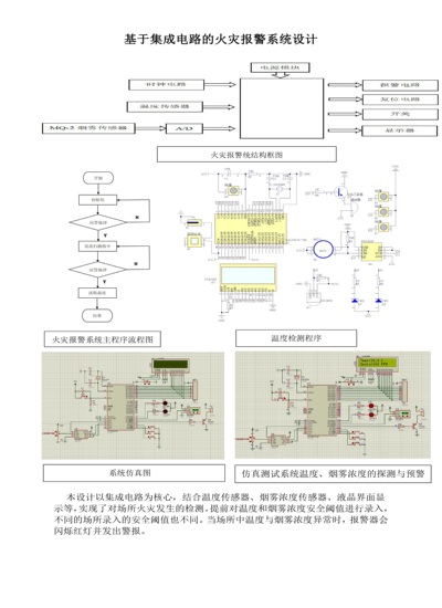 基于集成电路的火灾报警系统设计
