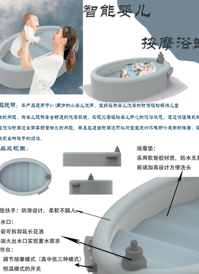 智能婴儿浴缸