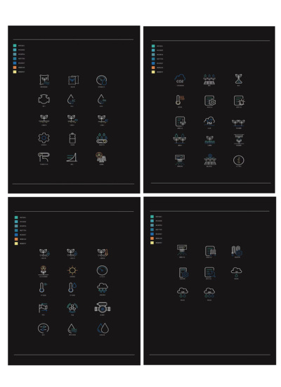 农业智慧系统图标设计