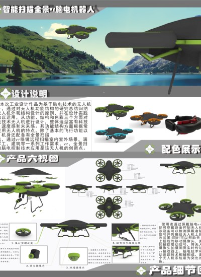 智能扫描全景vr脑电机器人