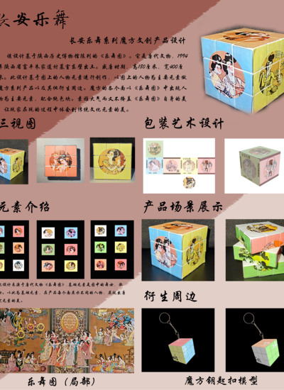 长安乐舞系列魔方文创产品