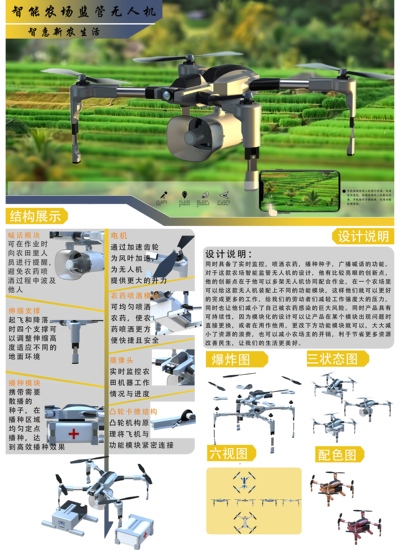 农场智能监管无人机
